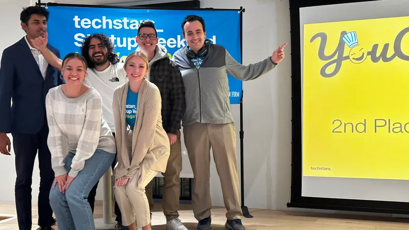 YouChef team members receiving Second Place